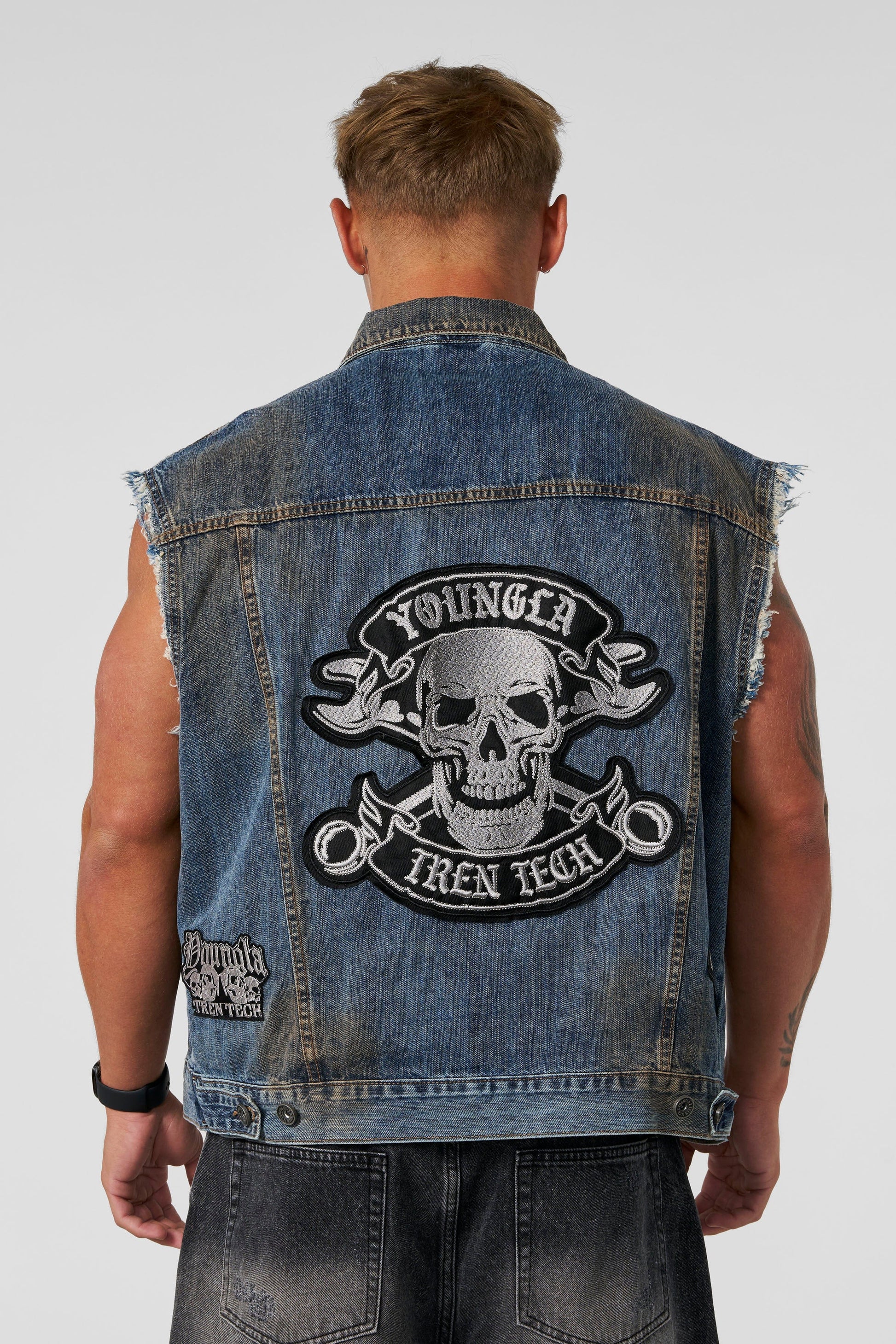 5192 - CARS & CURLS - DENIM VEST PRE-ORDER