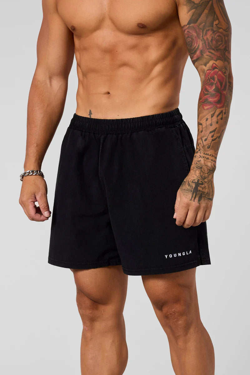 1043 - WASHED FITNESS SHORTS PRE-ORDER
