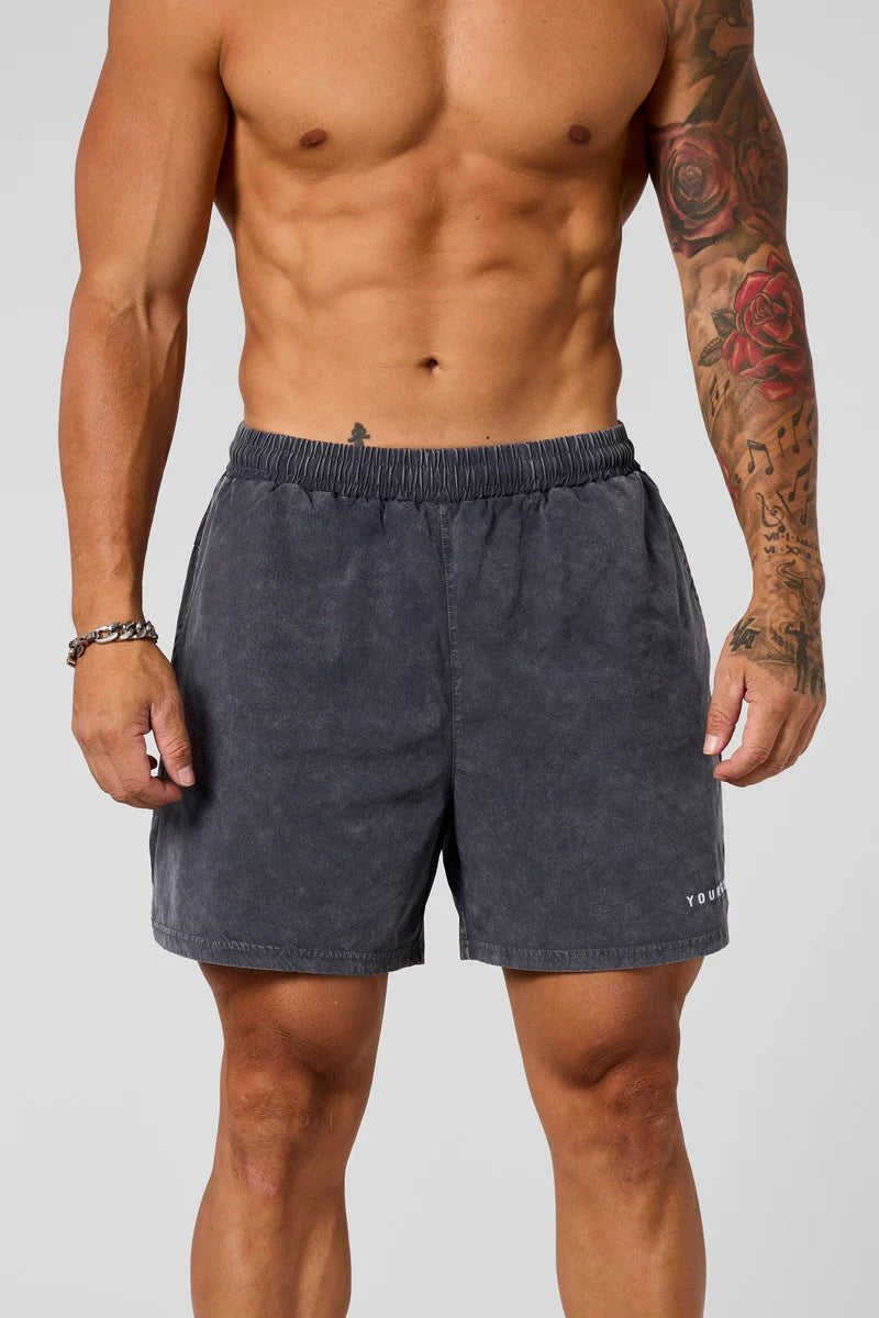 1043 - WASHED FITNESS SHORTS PRE-ORDER