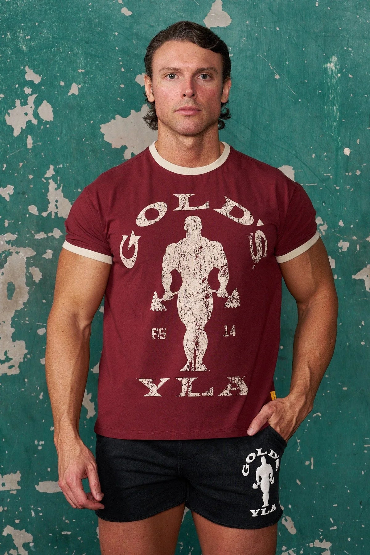 4009 - GOLDS GYM RINGER TEES PRE-ORDER
