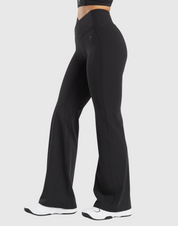 CROSSOVER FLARED REGULAR LEGGINGS