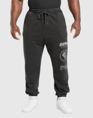DISTRESSED GRAPHIC JOGGERS