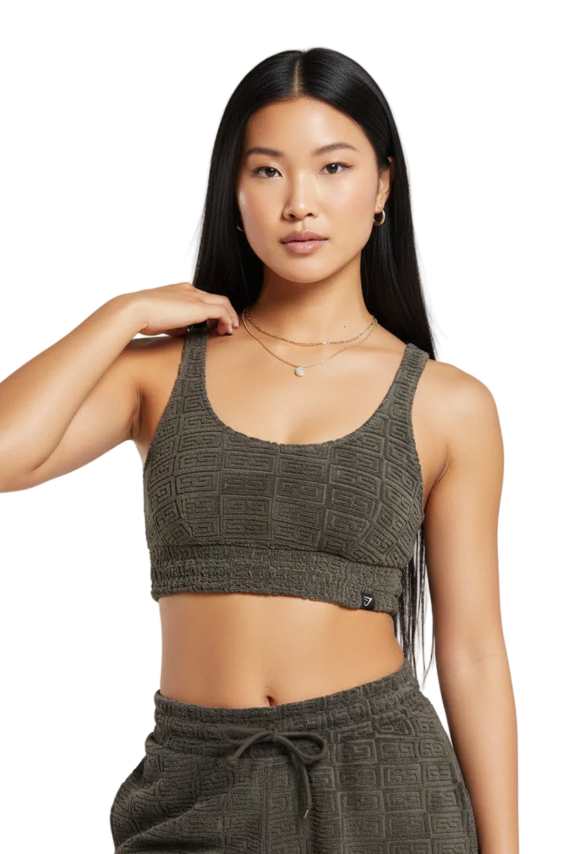 MONOGRAM TOWELLING BRA