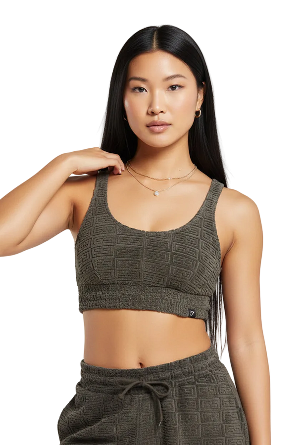 MONOGRAM TOWELLING BRA