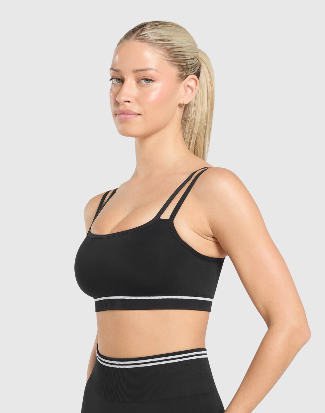 CONTRAST SEAMLESS SPORTS BRA