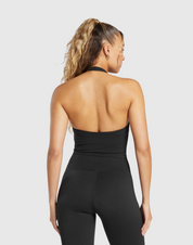 HALTER NECK CAMI WITH SHELF