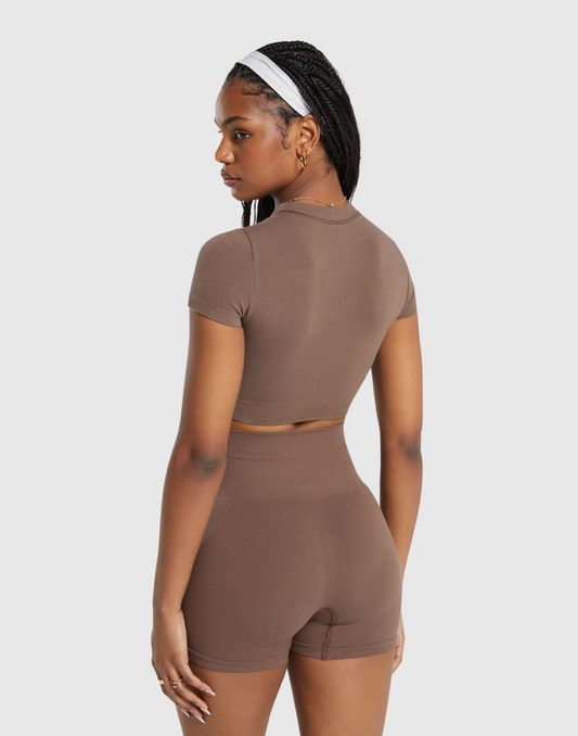 COTTON SEAMLESS CROP TOP