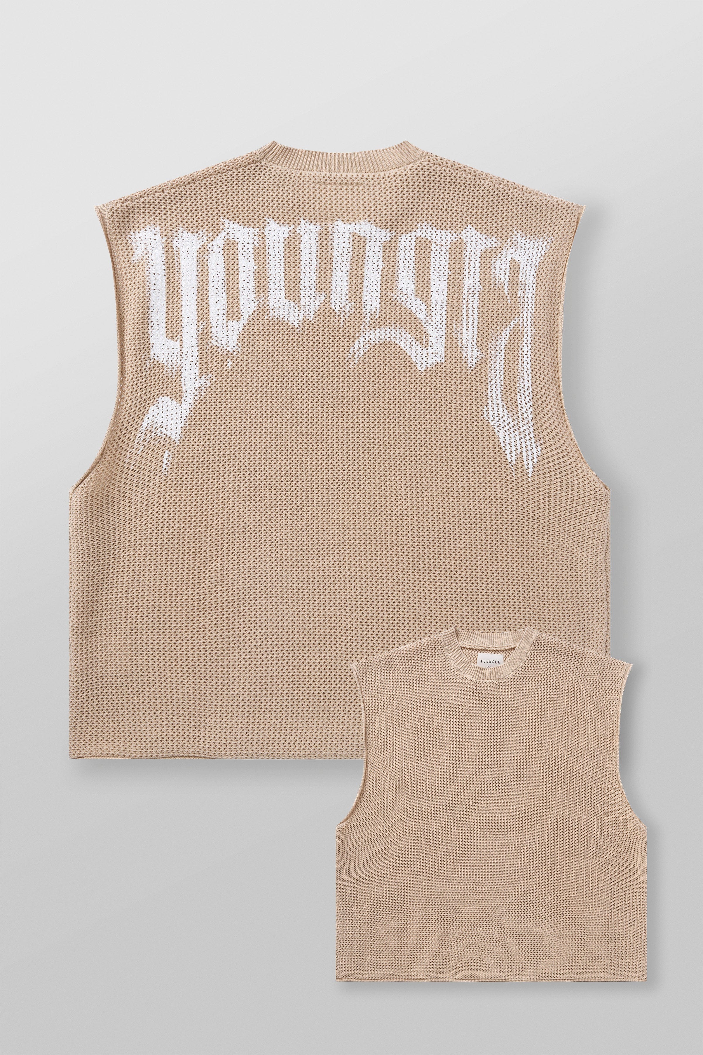 DROP SHOULDER KNIT CUT-OFF PRE-ORDER