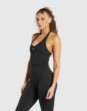 HALTER NECK CAMI WITH SHELF