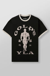 4009 - GOLDS GYM RINGER TEES PRE-ORDER