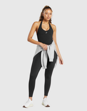 HALTER NECK CAMI WITH SHELF