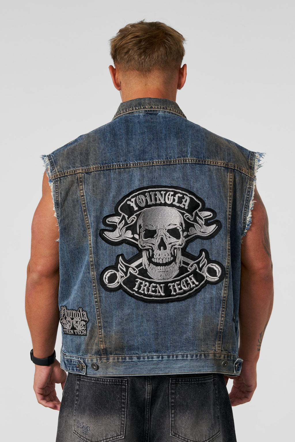 5192 - CARS & CURLS - DENIM VEST PRE-ORDER