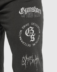 DISTRESSED GRAPHIC JOGGERS