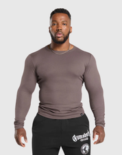 RIBBED LONG SLEEVE T-SHIRT