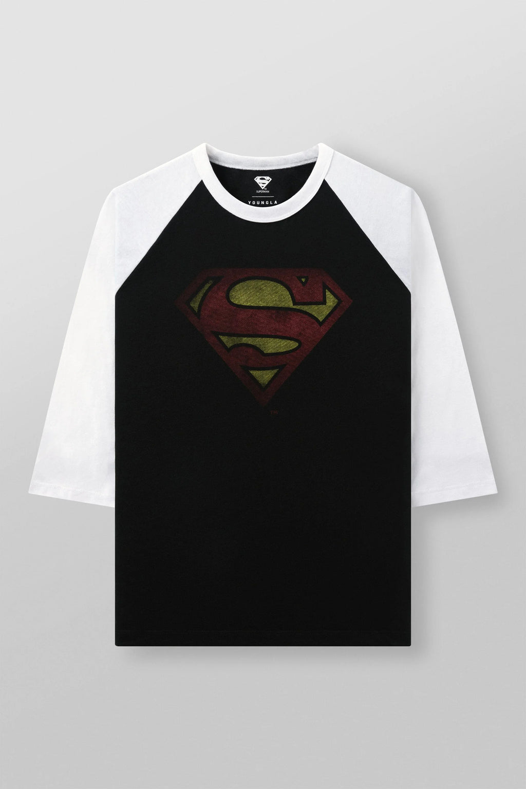 8072 - SUPERMAN RAGLAN 3/4 SHIRTS PRE-ORDER