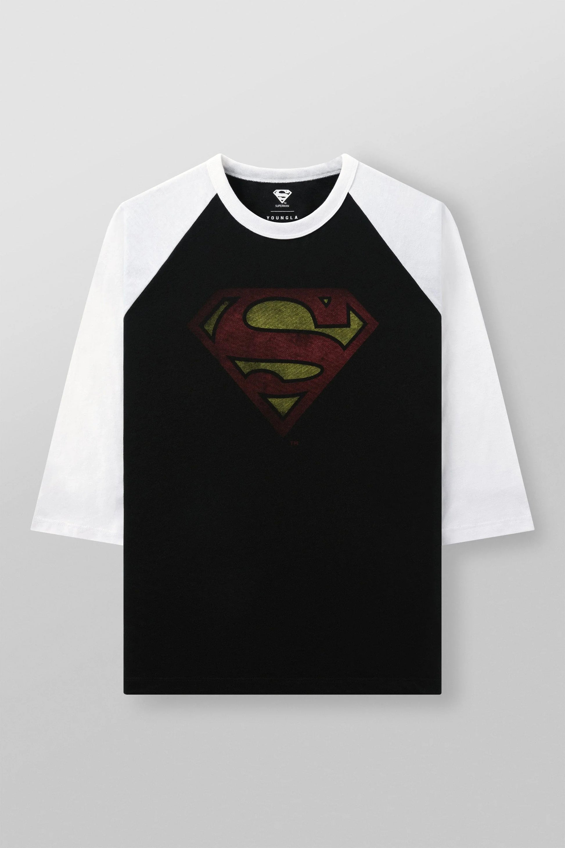 8072 - SUPERMAN RAGLAN 3/4 SHIRTS PRE-ORDER