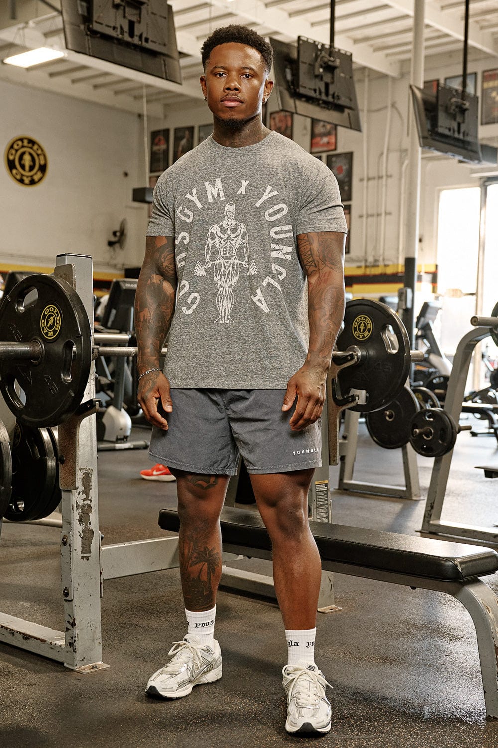 4206 - GOLD'S GYM HEATHER TEES PRE-ORDER