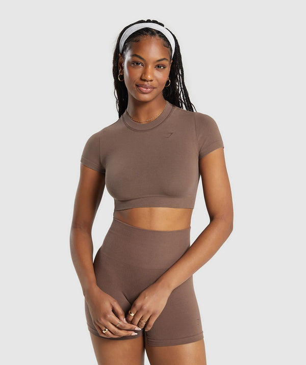 COTTON SEAMLESS CROP TOP