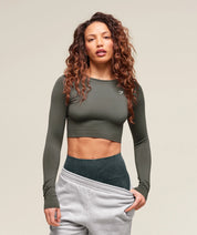 EVERYDAY SEAMLESS LONG SLEEVE CROP TOP PRE-ORDER