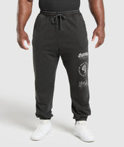 DISTRESSED GRAPHIC JOGGERS