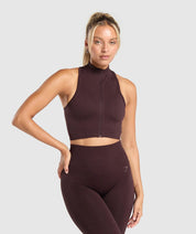 LINEAR SEAMLESS CROP TANK