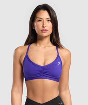 RUCHED STRAPPY SPORTS BRA PRE-ORDER