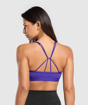 RUCHED STRAPPY SPORTS BRA PRE-ORDER