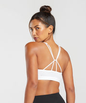 RUCHED STRAPPY SPORTS BRA PRE-ORDER