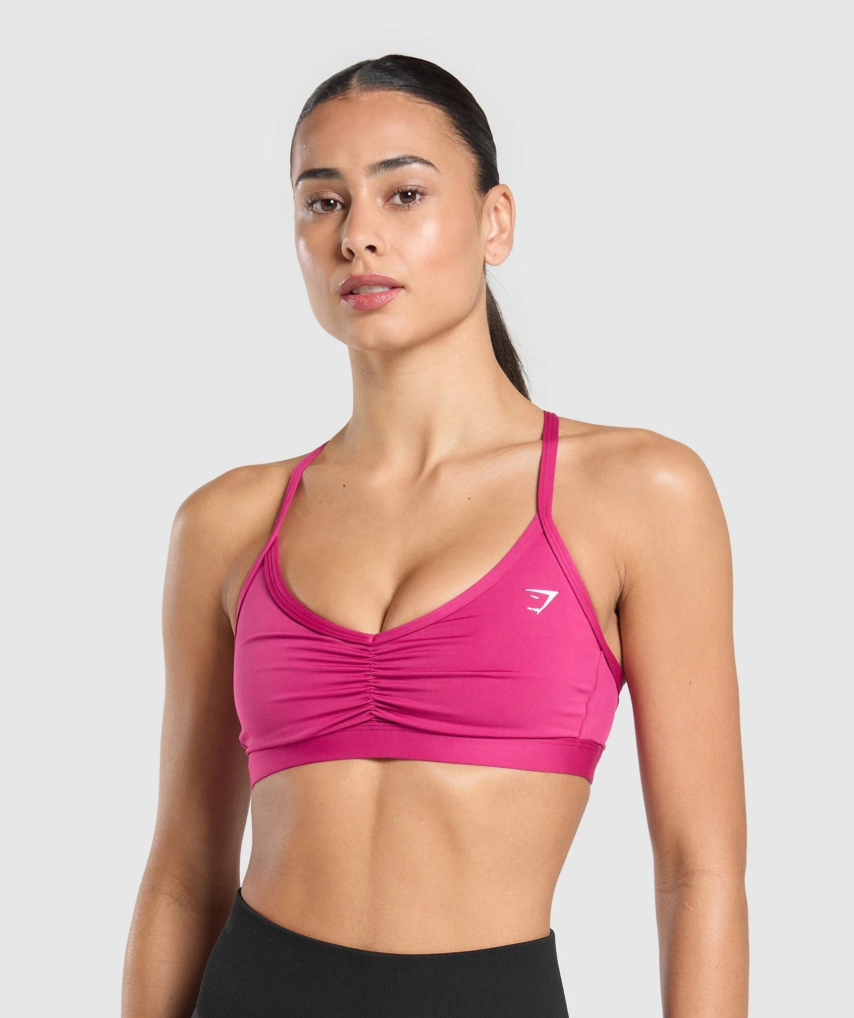 RUCHED STRAPPY SPORTS BRA PRE-ORDER