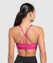 RUCHED STRAPPY SPORTS BRA PRE-ORDER