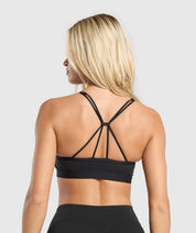 RUCHED STRAPPY SPORTS BRA PRE-ORDER
