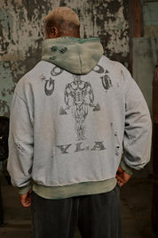 5168 - GOLD'S IRON LEGACY DISTRESS HOODIES PRE-ORDER
