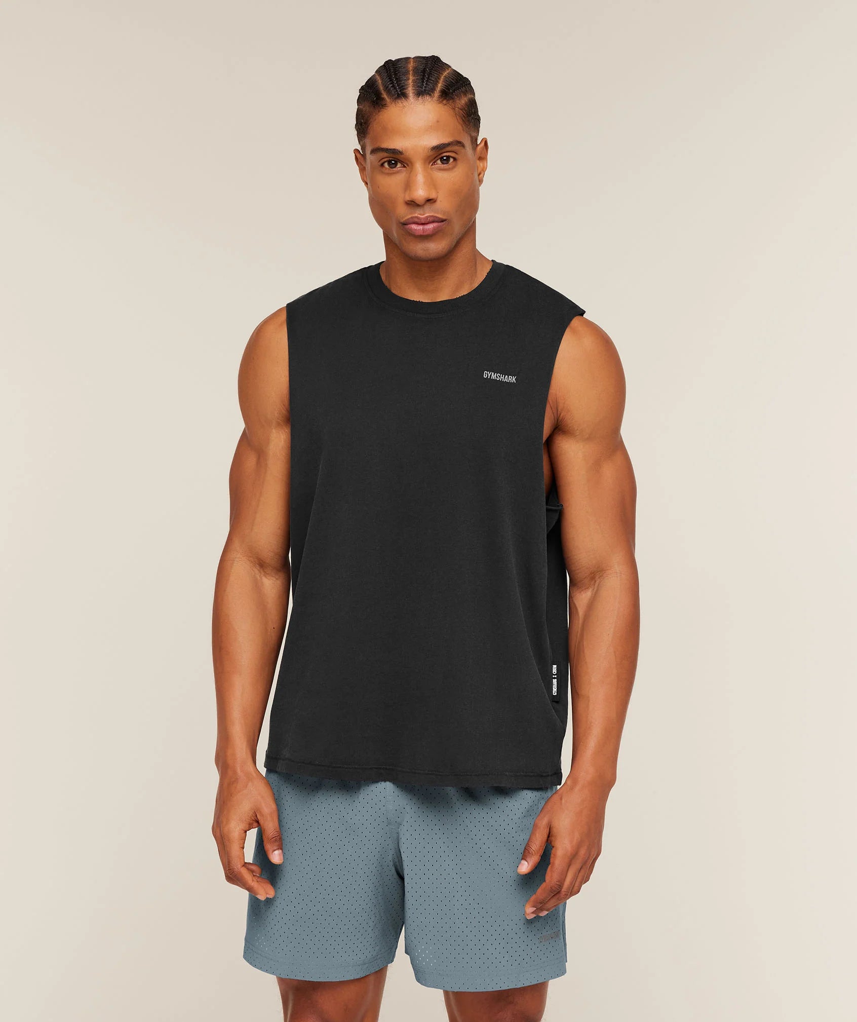 GYMSHARK X CBUM WASHED SLEEVELESS T-SHIRT PRE-ORDER