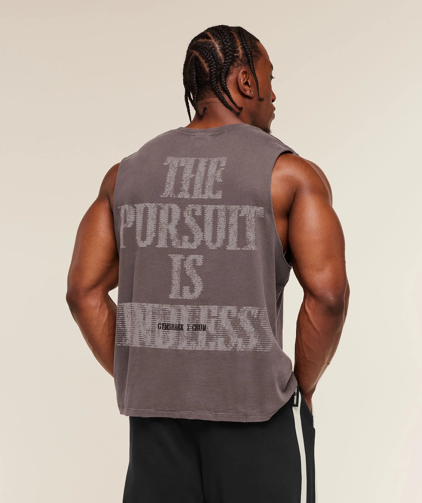 GYMSHARK X CBUM WASHED SLEEVELESS T-SHIRT PRE-ORDER