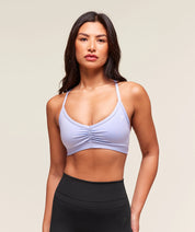 RUCHED STRAPPY SPORTS BRA PRE-ORDER