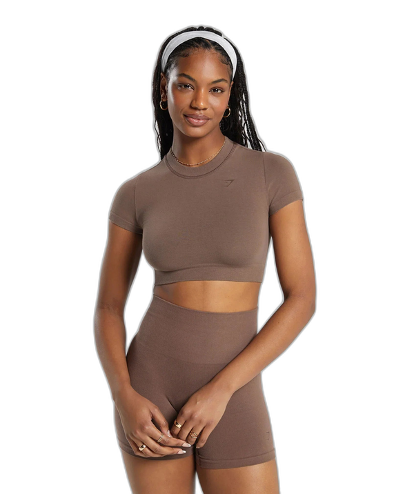 COTTON SEAMLESS CROP TOP
