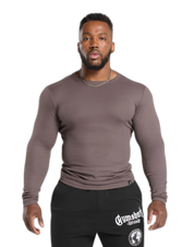 RIBBED LONG SLEEVE T-SHIRT