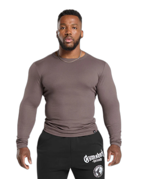 RIBBED LONG SLEEVE T-SHIRT