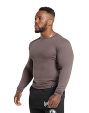 RIBBED LONG SLEEVE T-SHIRT