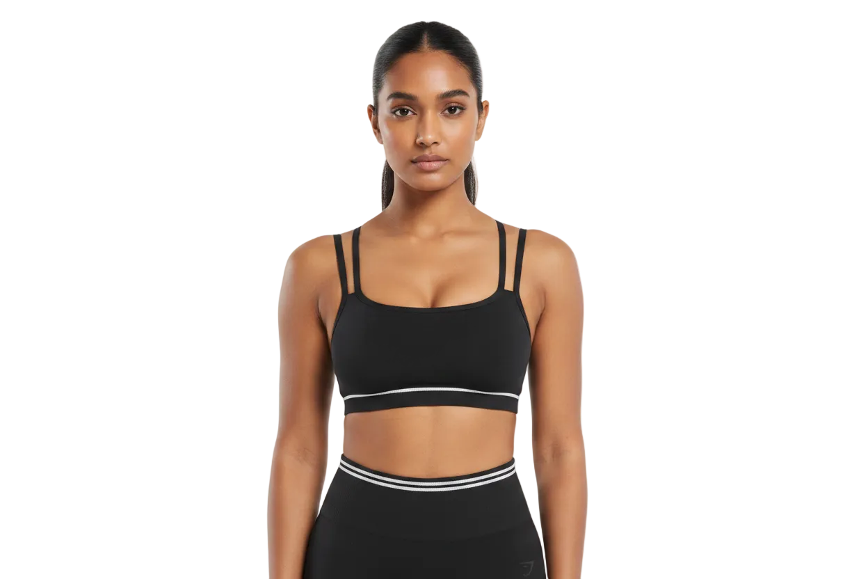 CONTRAST SEAMLESS SPORTS BRA