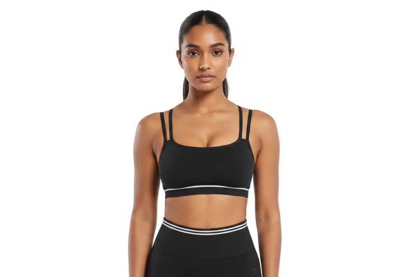 CONTRAST SEAMLESS SPORTS BRA